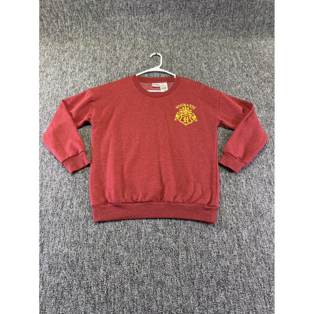 Harry Potter Sweatshirt Womens Small Red Hogwarts Crest Cotton Blend LS42305LS